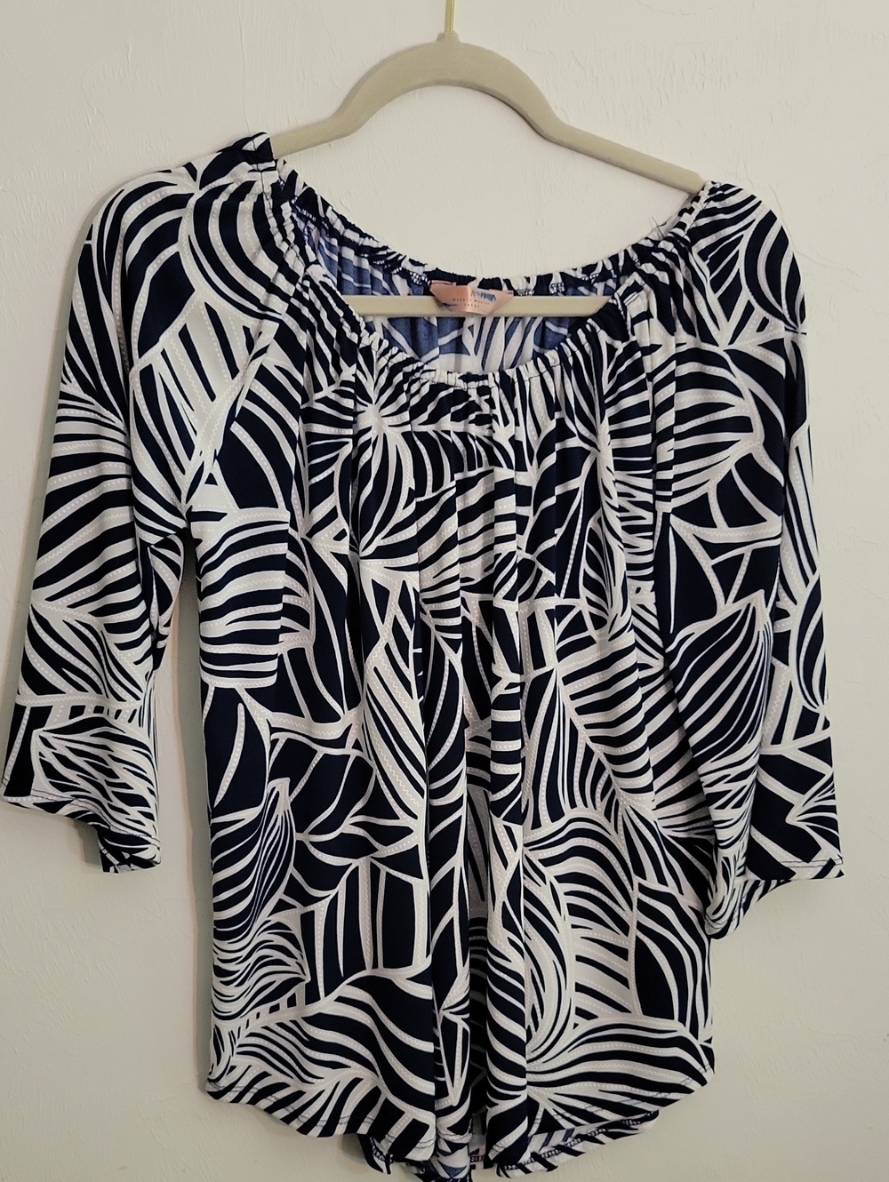 Navy and White Amana Tunic